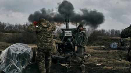 Video thumbnail: PBS NewsHour Arms manufacturers struggle to get Ukraine enough ammunition