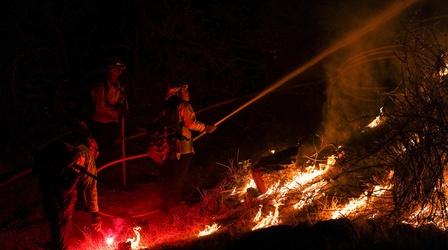Video thumbnail: PBS NewsHour Global climate crisis hits home amid wildfires, heat wave