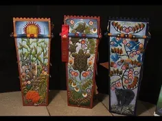 Mohawk Cradleboard Maker Carves and Paints His Work