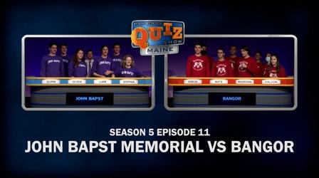 Video thumbnail: High School Quiz Show: Maine John Bapst vs. Bangor