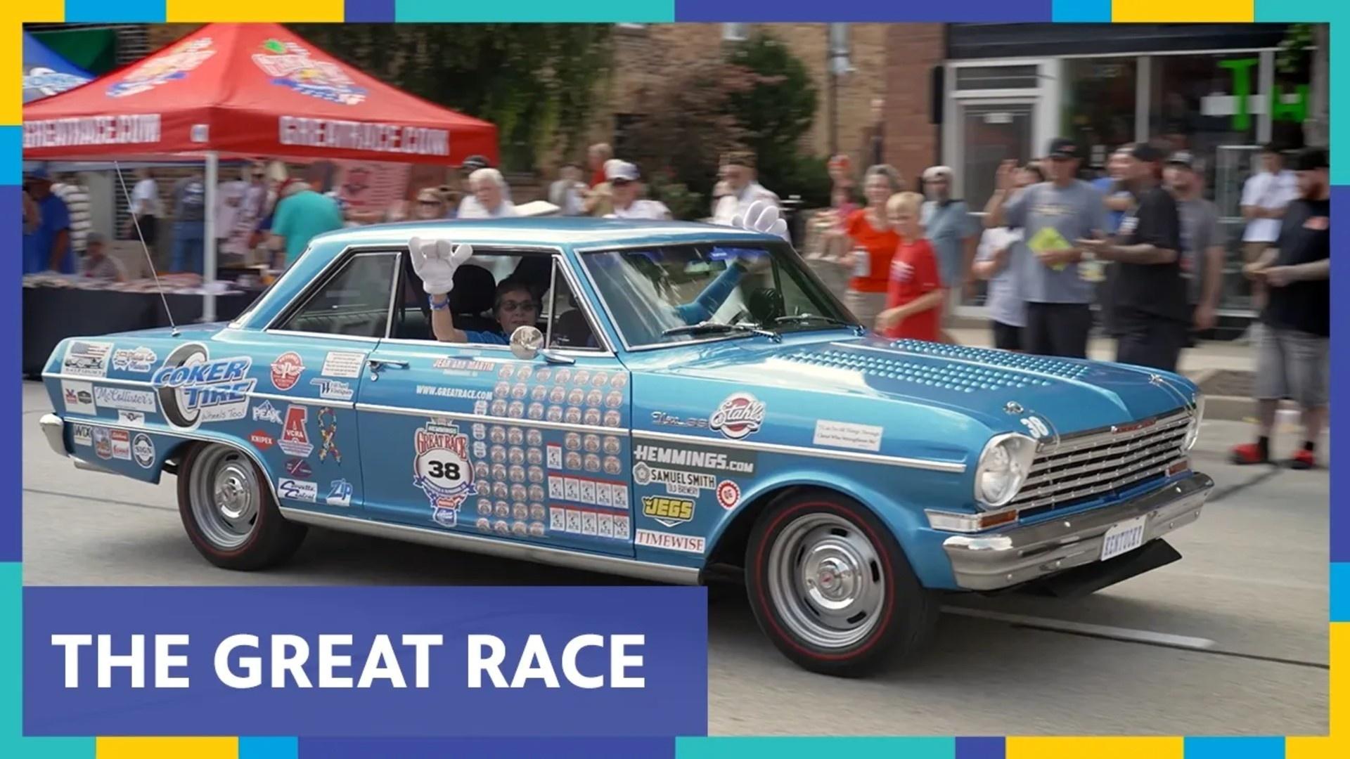Vintage Car Race Across Route 66