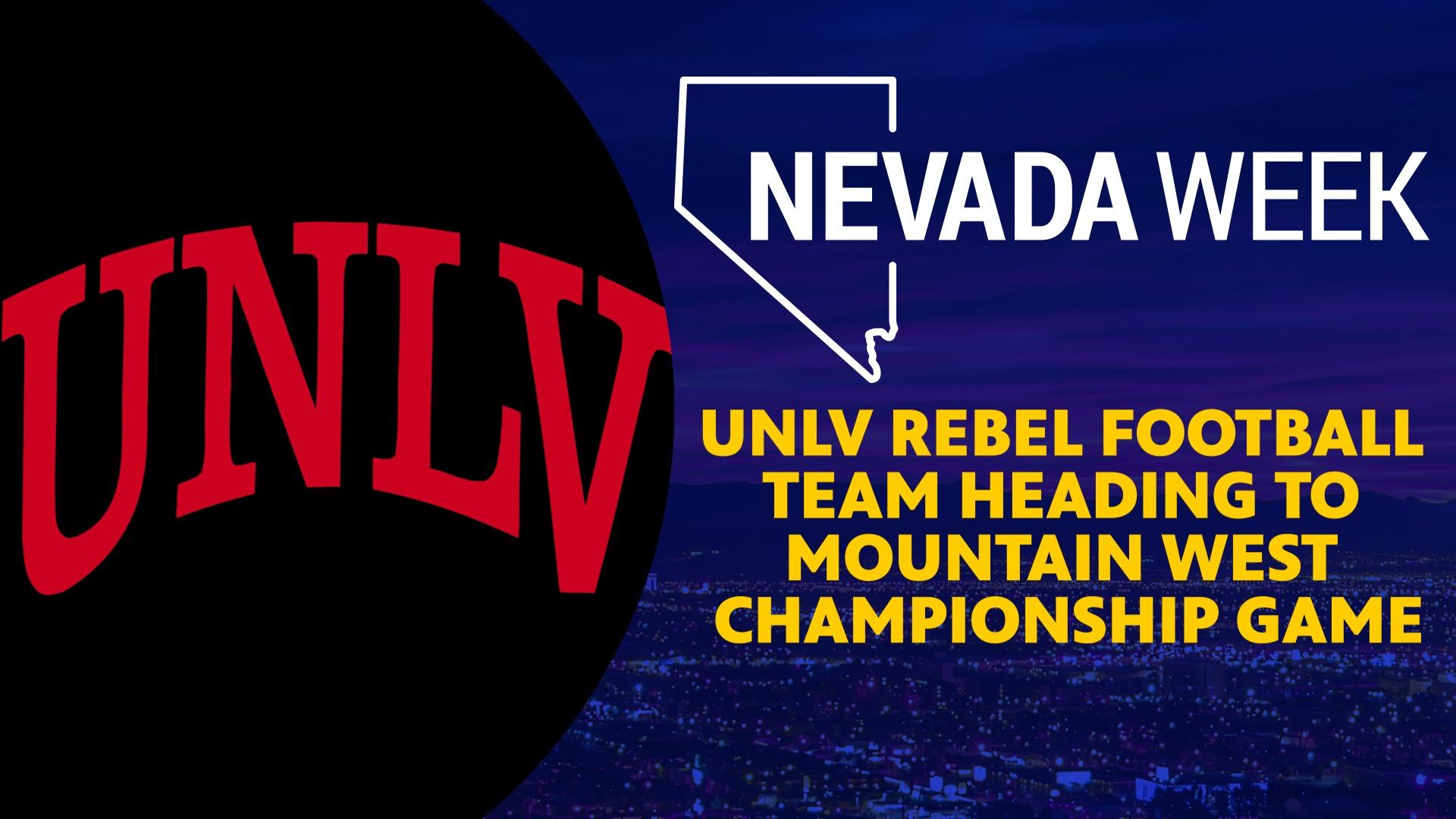 UNLV Rebel Football Team heading to Mt. West championship.