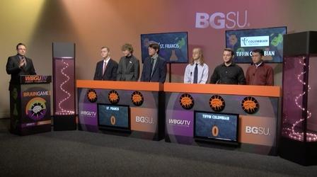 Video thumbnail: BGSU Brain Game St. Francis vs Tiffin Columbian (Quarter Final Match)