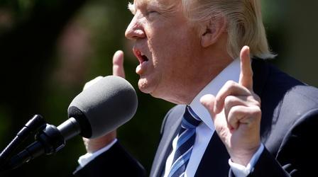 Video thumbnail: PBS NewsHour The ripple effects of what Trump says and tweets