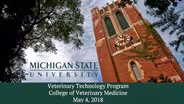2018 Program of Veterinary Technology, College of Veterinary