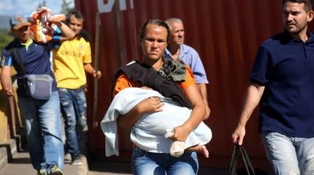 Video thumbnail: PBS NewsHour With newly reopened border, Venezuelans flood into Colombia