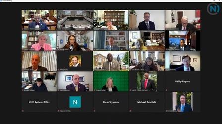 Video thumbnail: The University of North Carolina: A Multi-Campus University 04/22/21: UNC Board of Governors Meeting
