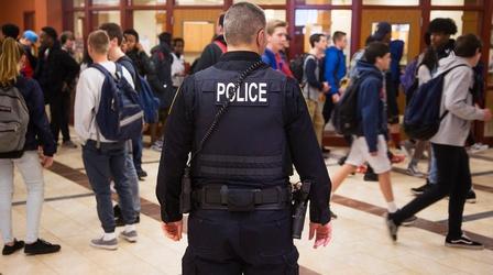 Video thumbnail: PBS NewsHour Some schools reverse decision to remove officers from campus