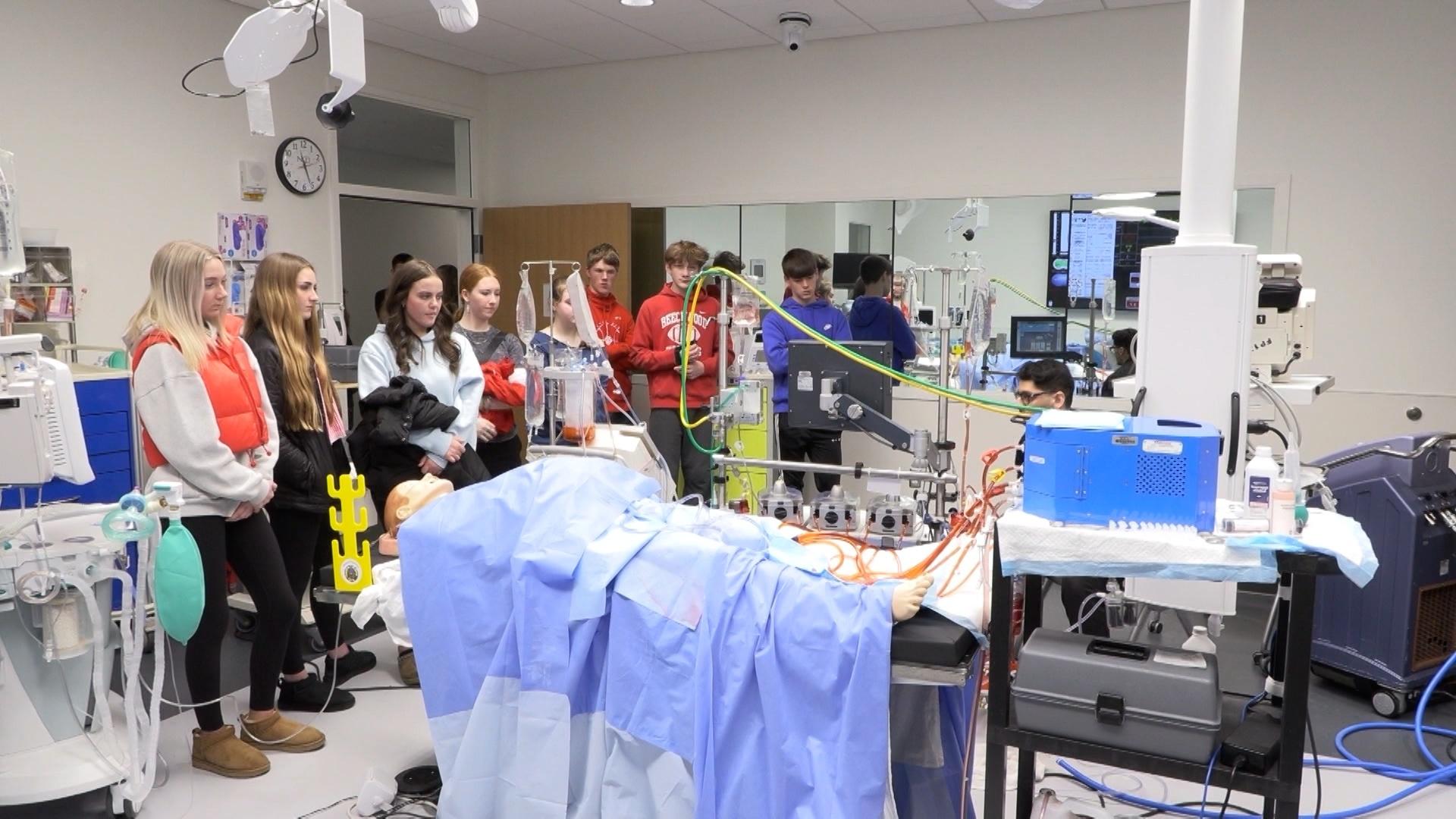 NKU Students Getting Hands-on Medical Practice