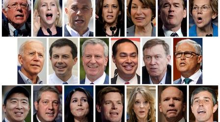 Video thumbnail: PBS NewsHour Dems look for edge amid jam-packed presidential debate