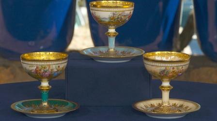 Video thumbnail: Antiques Roadshow Appraisal: Ambrosius Lamm Sherbet Cups & Saucers, ca. 1900