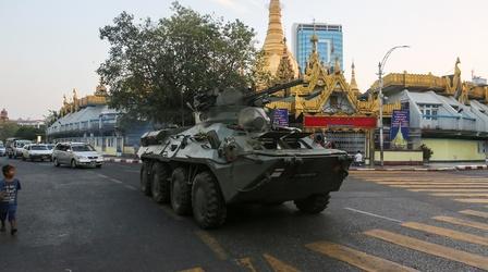 Video thumbnail: PBS NewsHour Despite sanctions, Myanmar's generals launched a coup