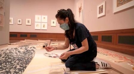 Video thumbnail: PBS NewsHour Shahzia Sikander's art explores many extraordinary realities