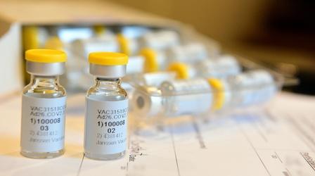 Video thumbnail: PBS NewsHour News Wrap: FDA says Johnson & Johnson vaccine is effective