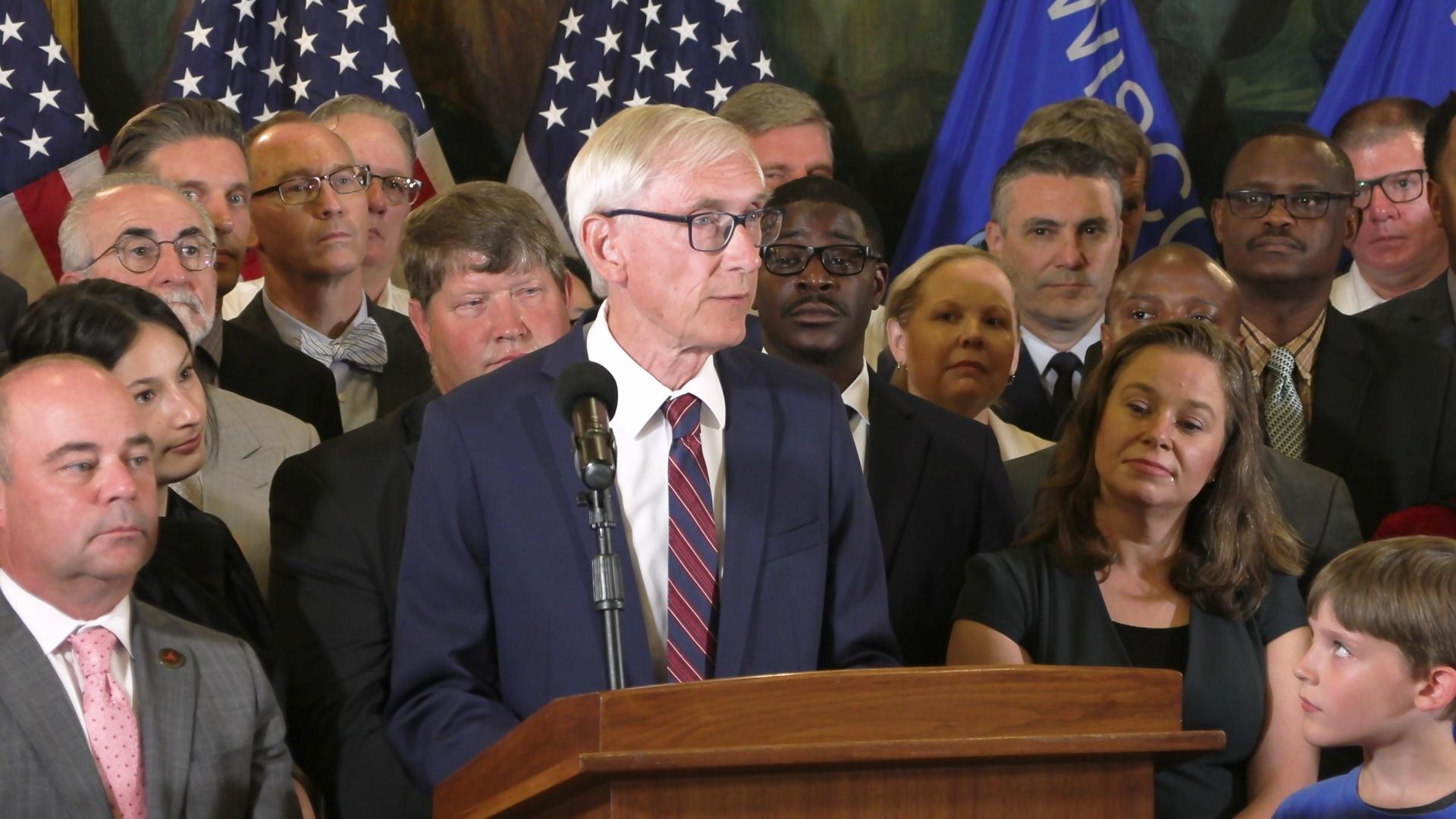 A look at vetoes made by Evers in Wisconsin’s 2023-25 budget