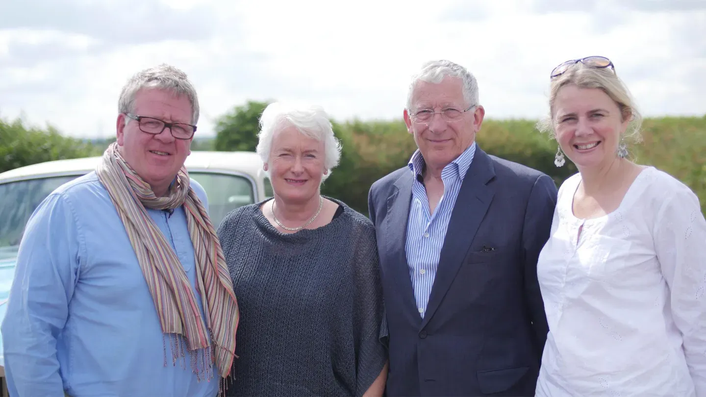 Nick Hewer and Margaret Mountford