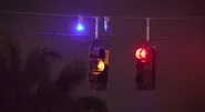 Blue Light Above Traffic Signals