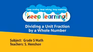 Grade 5 Math #4: Dividing a Unit fraction by a Whole Number