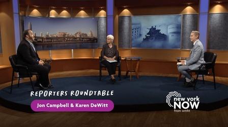 Video thumbnail: New York NOW Reporter's Roundtable: Karen DeWitt, Jon Campell