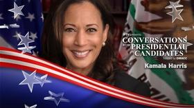 Video thumbnail: Iowa PBS Presents Conversations with Presidential Candidates | Kamala Harris