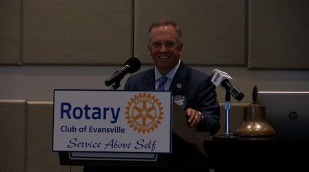 Video thumbnail: Evansville Rotary Club Regional Voices: Higher Education at U.E.