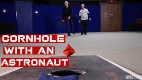 Video thumbnail: SCI NC Cornhole with a scientist: What's it like on the moon?