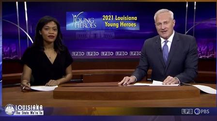 Video thumbnail: Louisiana: The State We're In Masks, Legislature, Title IX, Issues, Young Heroes 2021