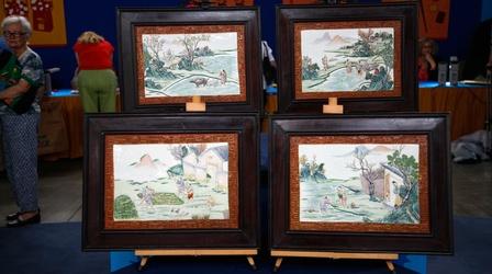 Video thumbnail: Antiques Roadshow Appraisal: Chinese Porcelain Panels, ca. 1920