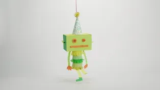 Cómo hacer una piñata de robot con cajas recicladas