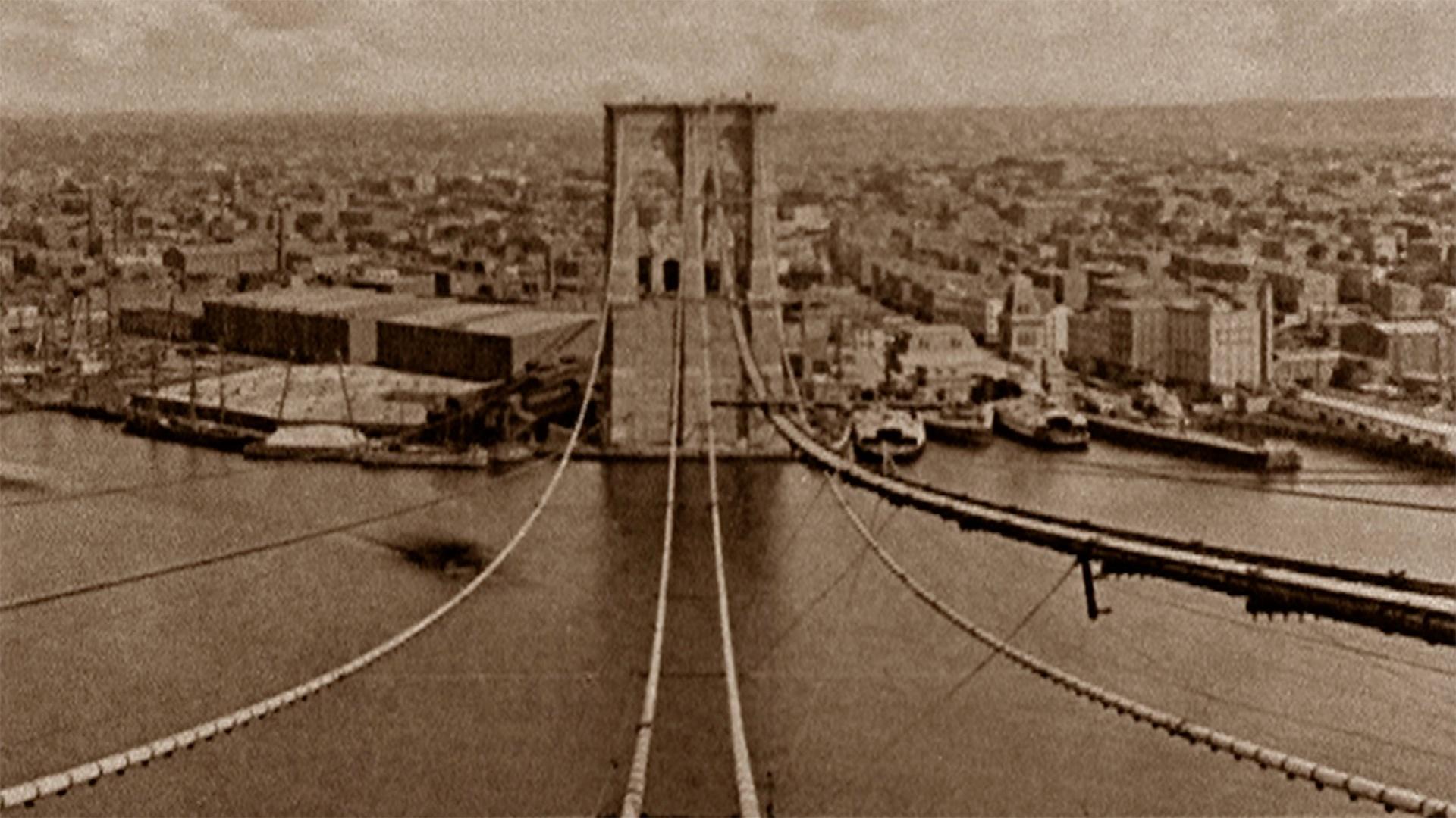 Construction of the Brooklyn Bridge Brooklyn Bridge WLIW