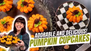 Decorative Pumpkin Cupcakes | Full Recipe & Tutorial!