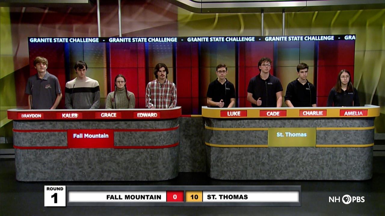Granite State Challenge | Fall Mountain Regional High V. St. Thomas Aquinas