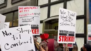 Hollywood writers on strike, TV and film productions paused