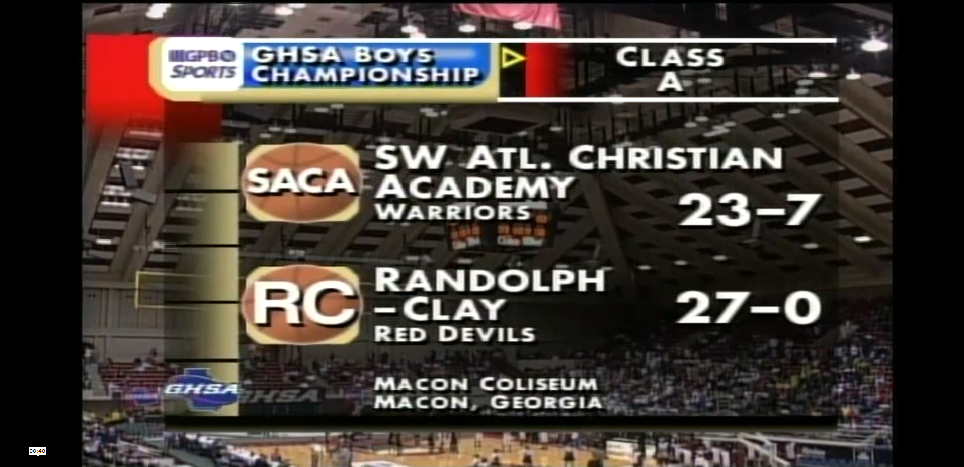 GPB Sports: Basketball  GHSA 1A Boys Final: Randolph Clay vs