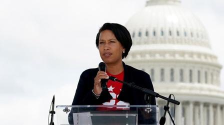 Video thumbnail: PBS NewsHour Mayor Bowser on D.C.'s rising gun violence, new police hires