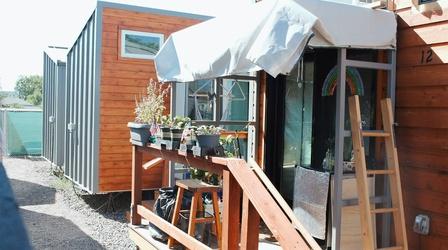 Video thumbnail: Colorado Voices Tiny Home Village as Transitional Housing Finds its Footing