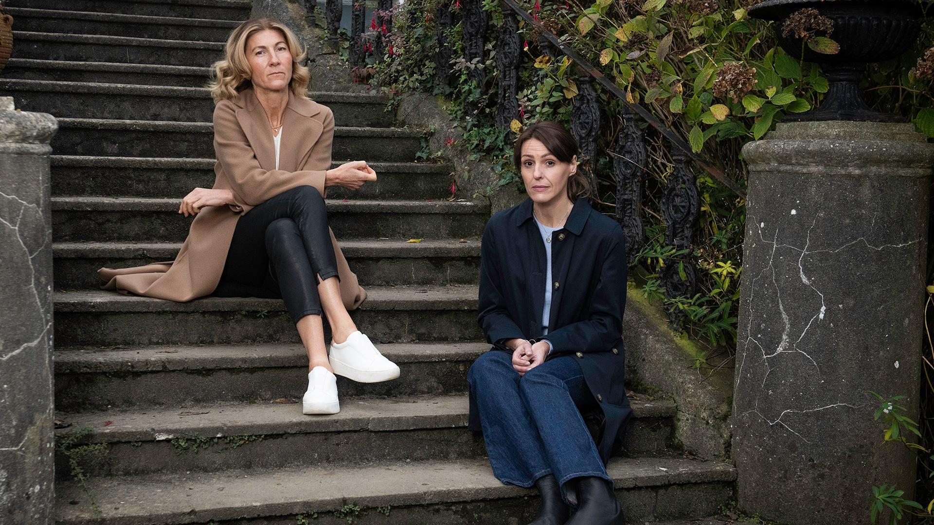 Eve Best as Rosaline and Suranne Jones as Becca featured in MaryLand from Masterpiece.