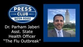 Video thumbnail: Press Club Dr. Parham Jaberi, Asst. State Health Officer, Flu Outbreak