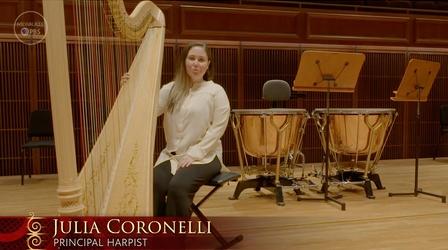 Video thumbnail: 10thirtysix Meet the Musicians - Julia Coronelli-Harpist