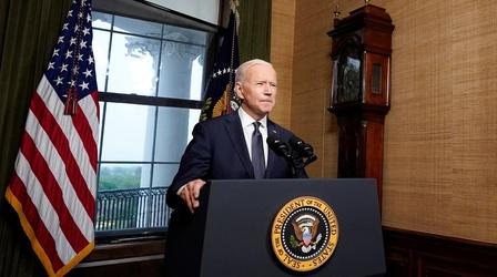 Video thumbnail: PBS NewsHour U.S. to 'hold Taliban accountable' after Afghanistan exit