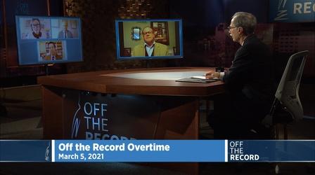 Video thumbnail: Off the Record Mar. 5, 2021 - Sen. Jim Runestad | OTR OVERTIME