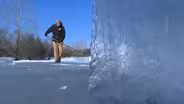 Cold enough to harvest ice at Howell Living History Farm