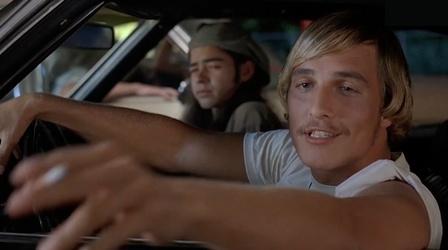 Linklater and Matthew McConaughey on "Dazed and Confused"
