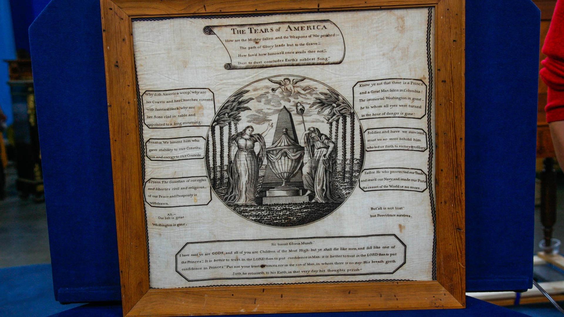 Appraisal: G. Washington Commemorative Bandana, ca.1799 | Antiques ...