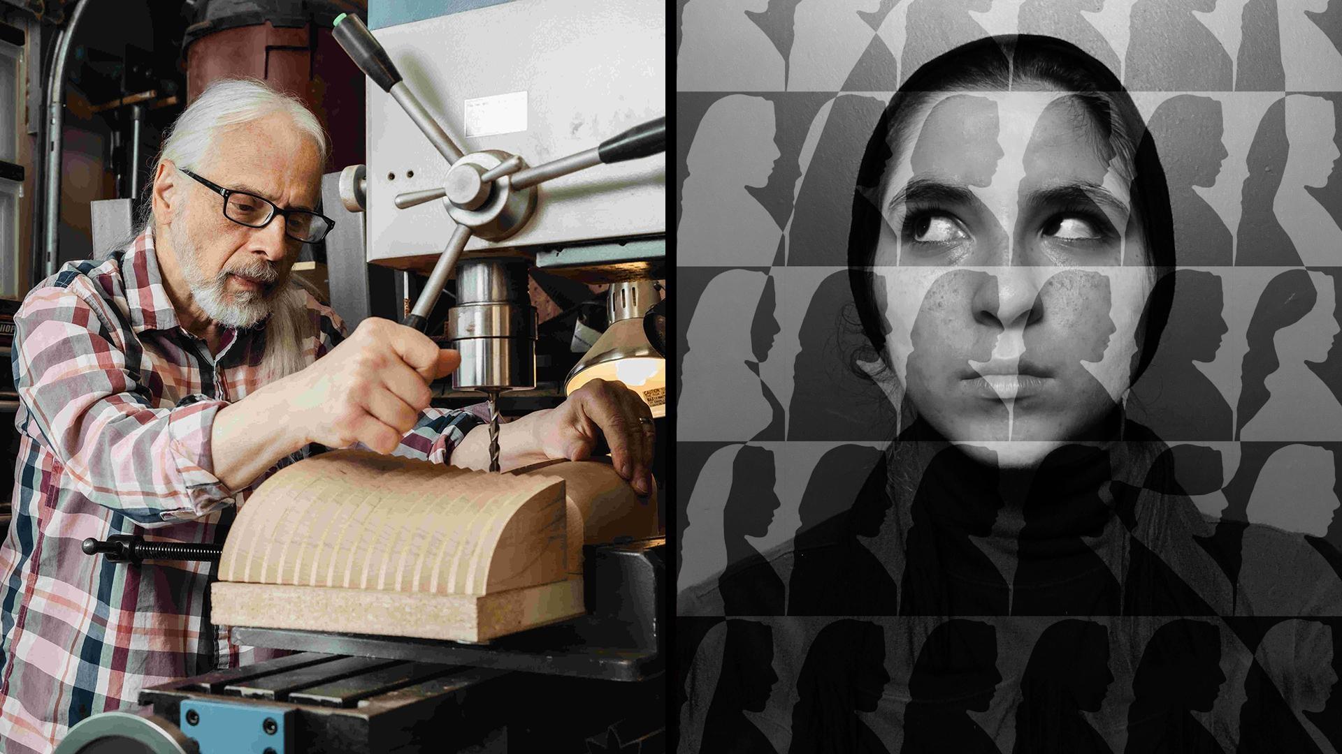 Wood Artist Norman Ziolkowski & Photographer Bayan Yunis arts IN