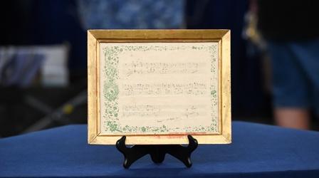 Appraisal: 1858 Verdi-signed "La Traviata" Musical Quotation
