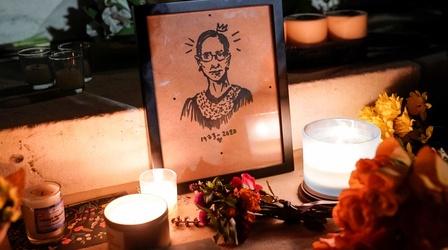 Video thumbnail: PBS NewsHour Ruth Bader Ginsburg to be immortalized as statue in Brooklyn