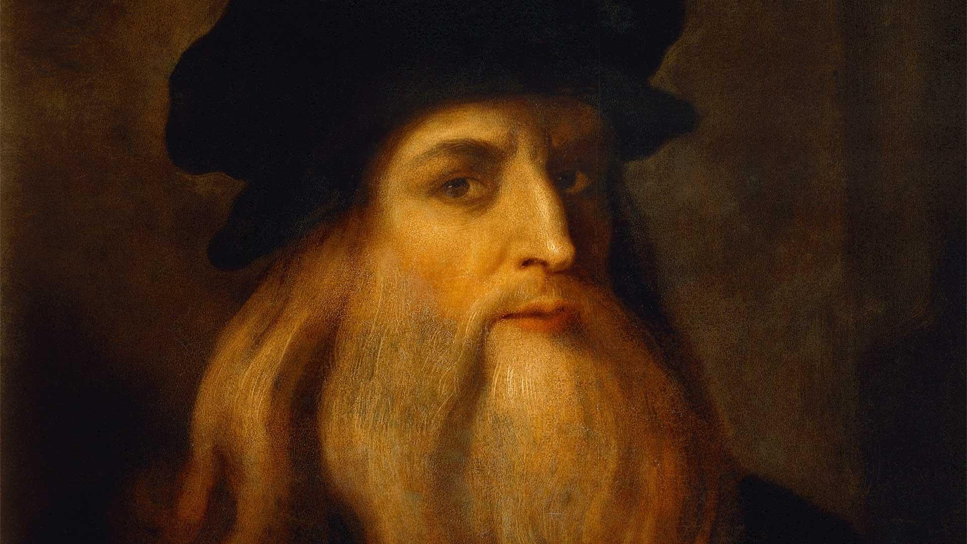 Leonardo Da Vinci painted portrait