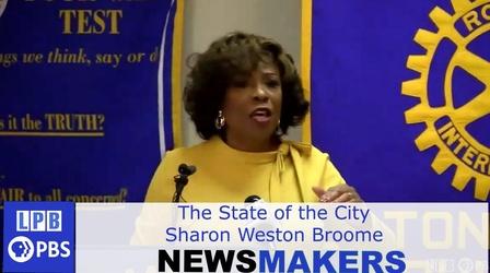 Video thumbnail: Newsmakers The State of the City|B.R. Mayor-Pres. Sharon Weston Broome
