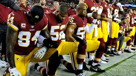 Video thumbnail: PBS NewsHour Are new NFL penalties for kneeling purely about business?